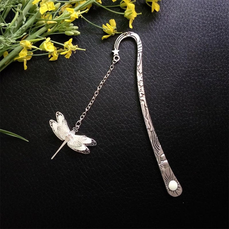 Mshion Metal Bookmarks with Chain,Unique Glow in The Dark Bookmark,Inspirational Book Markers for Book Lovers Delicate Gifts - Image 5